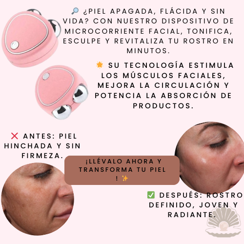 Masajeador facial Microcorritente